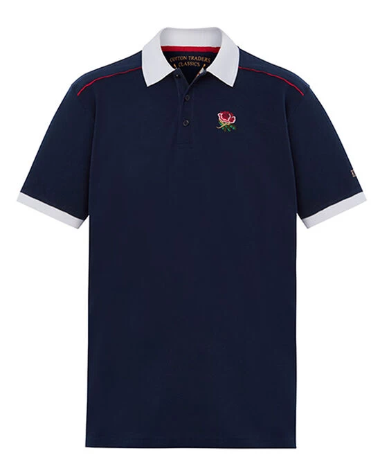 Short Sleeve England Classic Polo Shirt Navy - Image 5