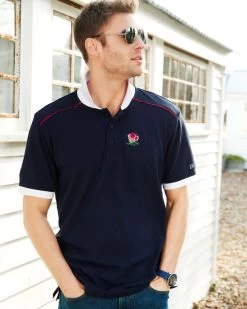 Short Sleeve England Classic Polo Shirt Navy