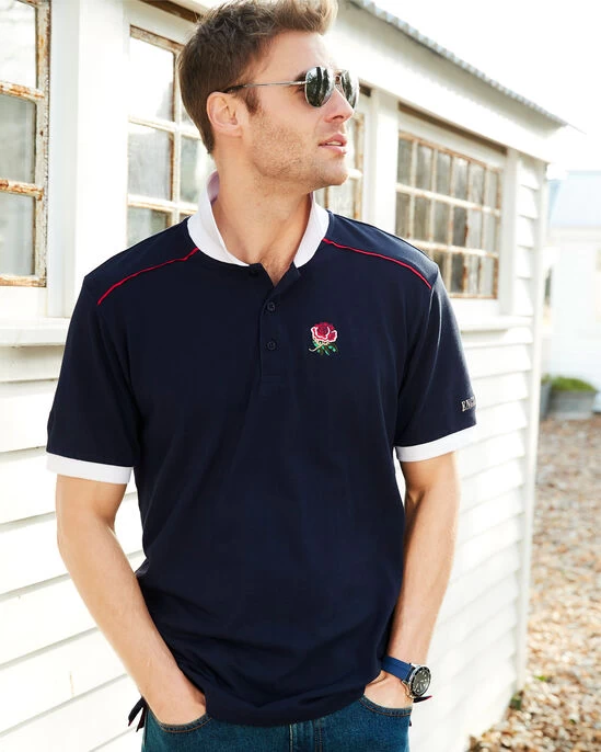 Short Sleeve England Classic Polo Shirt Navy