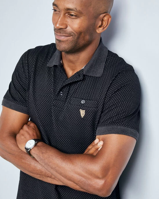 Guinness™ Short Sleeve Textured Polo Shirt - Image 3