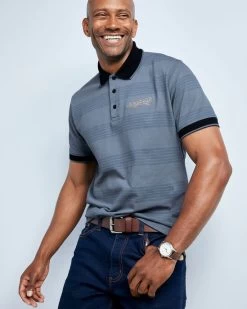 Guinness™ Short Sleeve Tonal Stripe Polo Shirt