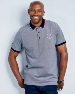 Help For Heroes Short Sleeve Stripe Collar Polo Shirt