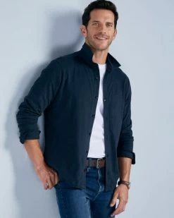Cotton Jersey Shirt Navy