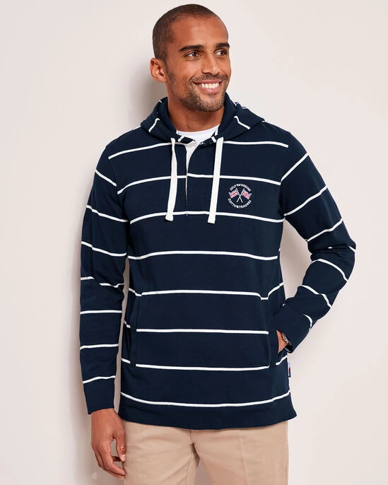 Help For Heroes Hooded Stripe Rugby Top