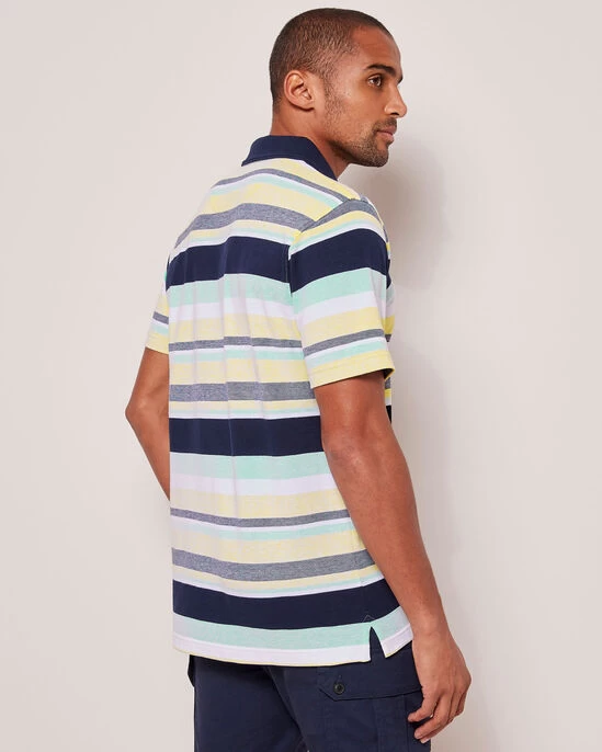 Guinness™ Short Sleeve Birdseye Stripe Polo Shirt - Image 2