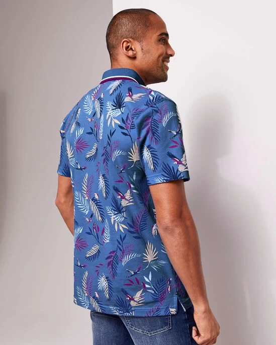 Short Sleeve Printed Polo Shirt Admiral - Image 8