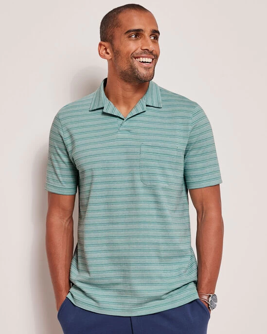 Resort Polo Shirt Iced Aqua