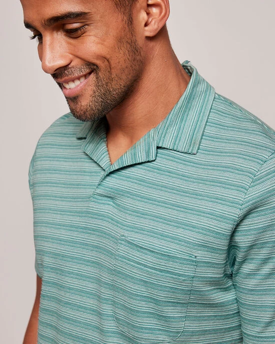 Resort Polo Shirt Iced Aqua - Image 2