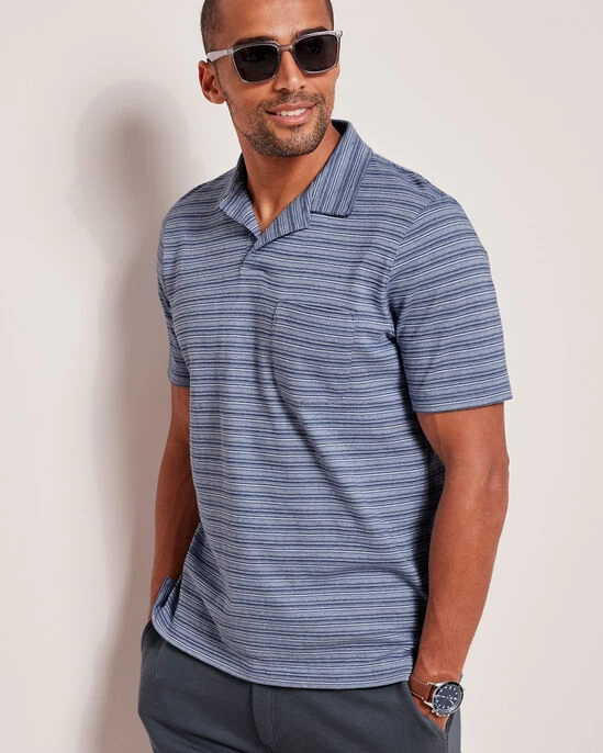 Resort Polo Shirt Iced Aqua - Image 4