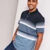 Short Sleeve Graduated Stripe Polo Shirt