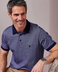 Luxury Polo Shirt Atlantic Blue