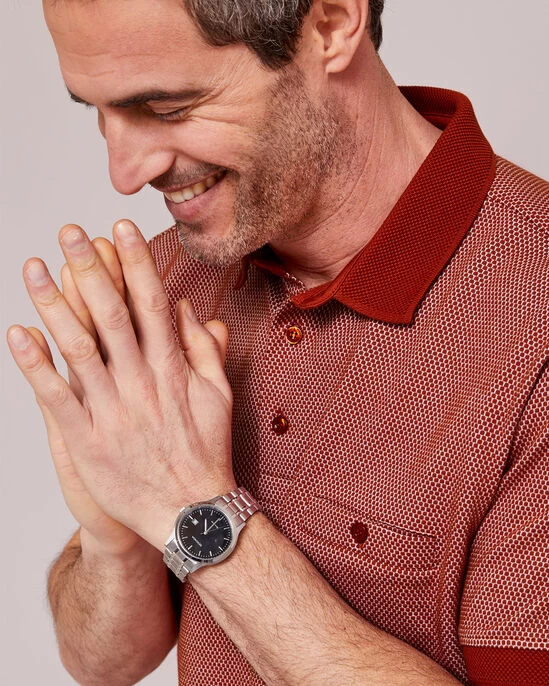 Luxury Polo Shirt Pale Sage - Image 7