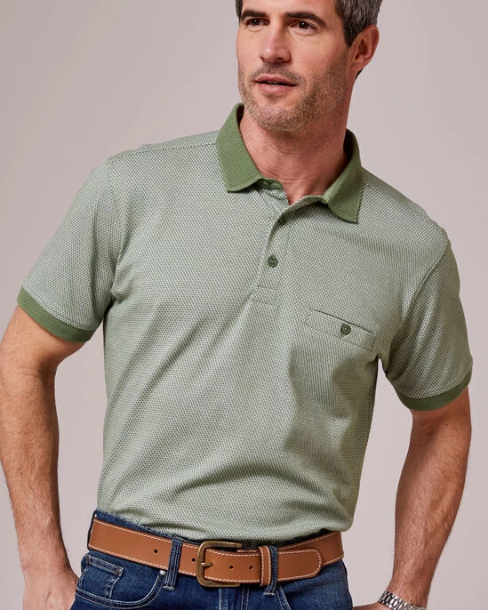 Luxury Polo Shirt Atlantic Blue - Image 10