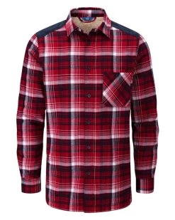 Fleece Lined Shirt Deep Red
