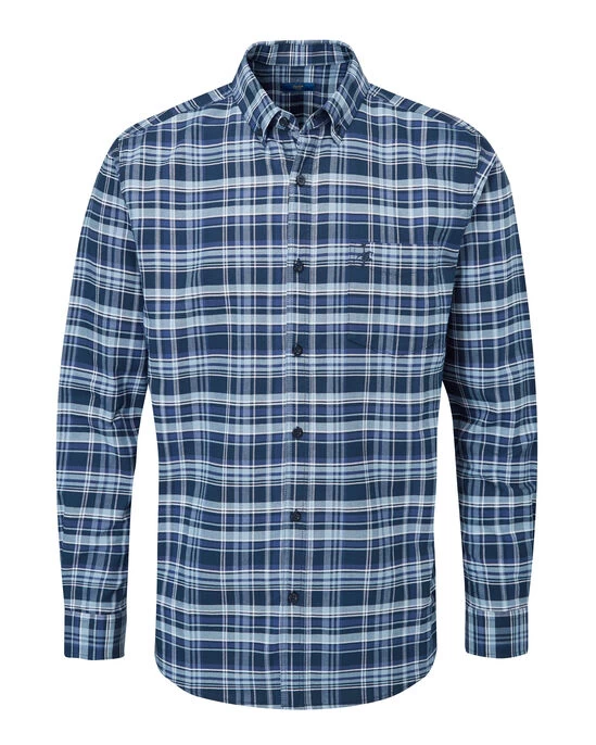 Long Sleeve Oxford Shirt Damson - Image 12