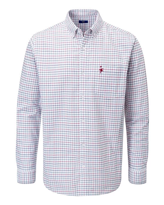 Long Sleeve Oxford Shirt Damson - Image 13