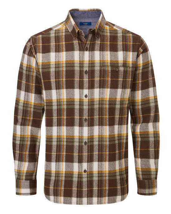 Flannel Check Shirt Rust - Image 12