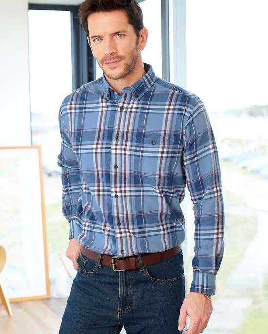 Flannel Check Shirt Evergreen - Image 5