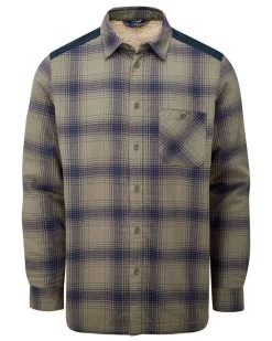 Fleece-Lined Shirt Light Olive