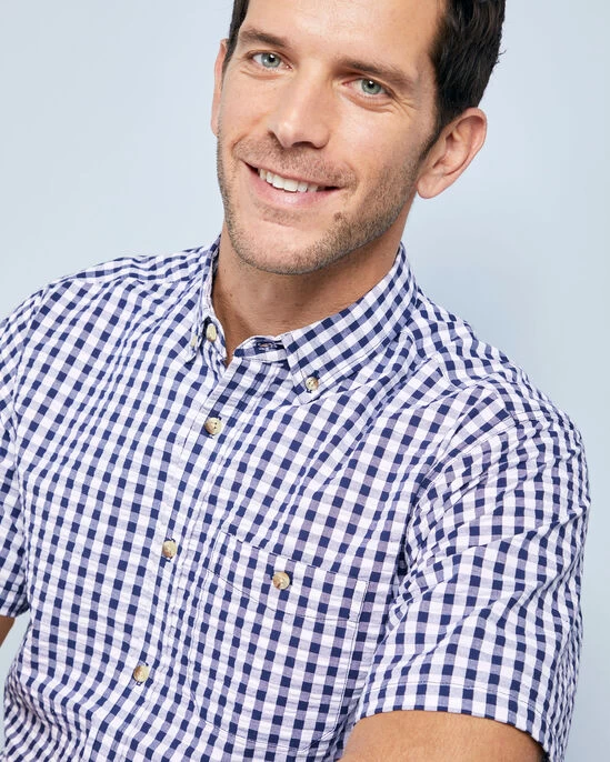 Classic Seersucker Shirt Apricot - Image 11