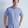 Short Sleeve Oxford Shirt Steel Blue