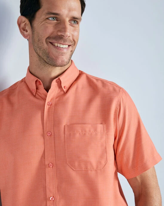 Short Sleeve Soft Touch Shirt Apricot - Image 3