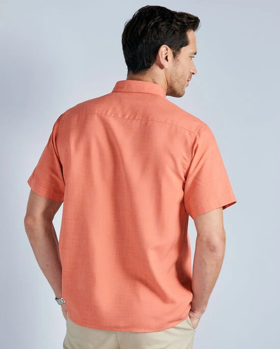 Short Sleeve Soft Touch Shirt Apricot - Image 2