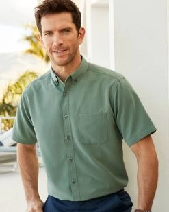 Short Sleeve Soft Touch Shirt Pale Sage