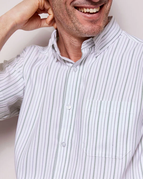 Short Sleeve Patterned Soft Touch Shirt Grape - Image 7