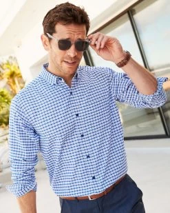 Long Sleeve Patterned Soft Touch Shirt Aegean