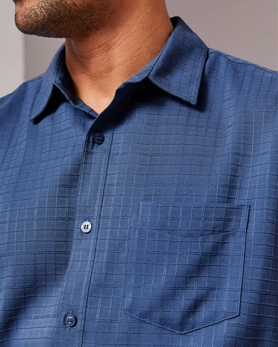 Long Sleeve Soft Touch Shirt Cornflower - Image 3