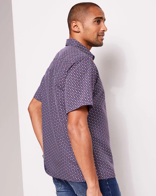 Short Sleeve Soft Touch Print Shirt Pistachio - Image 9