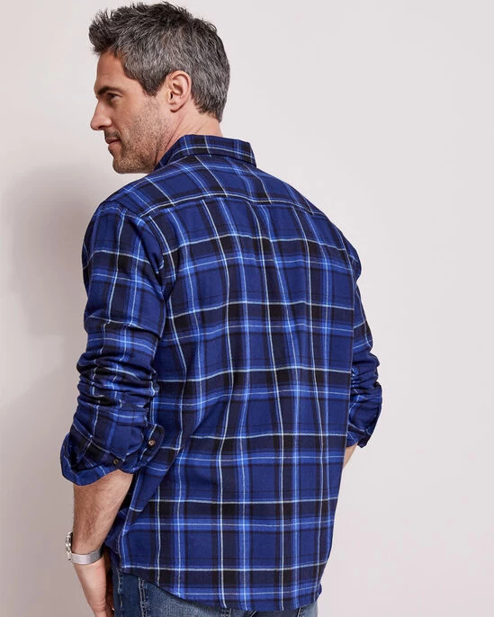Flannel Check Shirt Merlot - Image 7