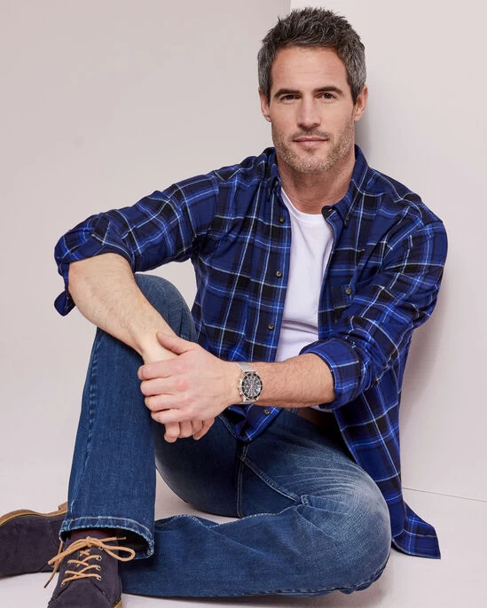 Flannel Check Shirt Merlot - Image 9