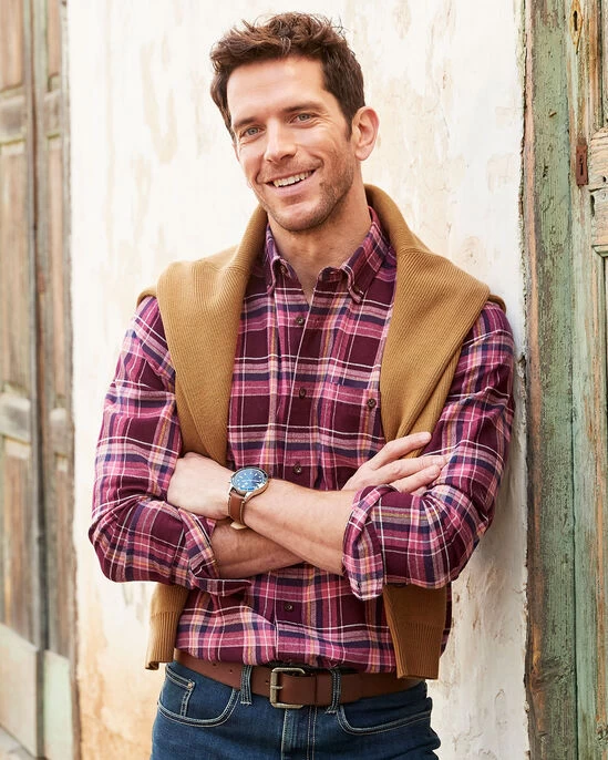 Flannel Check Shirt Black - Image 8