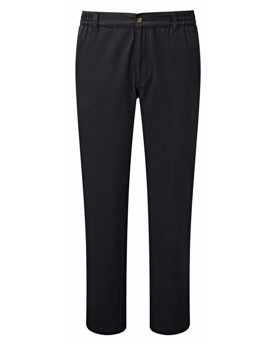 Flat Front Comfort Trousers Washed Green - Image 4