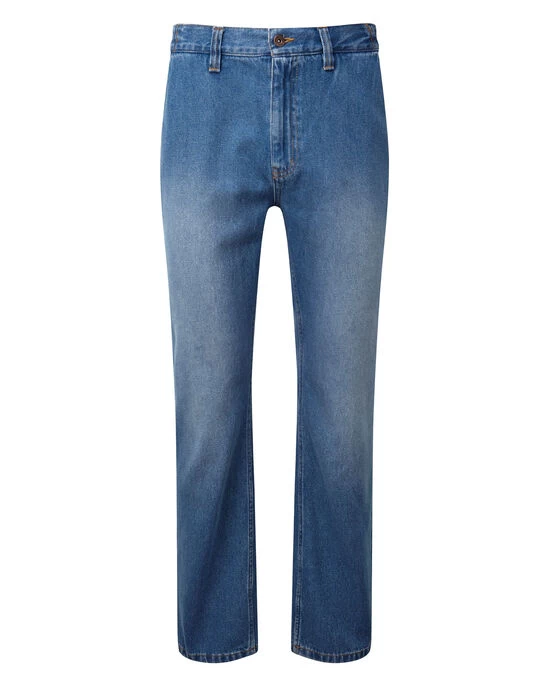 Side Elasticated Jeans Bleach Wash - Image 12