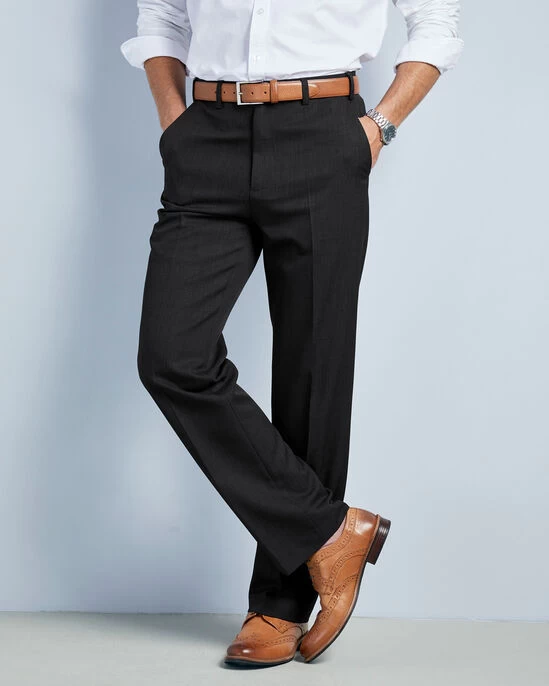 Flat Front Supreme Trousers Mushroom - Image 10