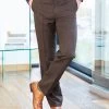 Flat Front Supreme Trousers Dark Mocha