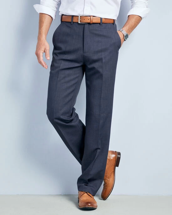 Flat Front Supreme Trousers Dark Olive - Image 5