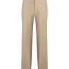 Flat Front 4-Way Stretch Chino Trousers Cashew
