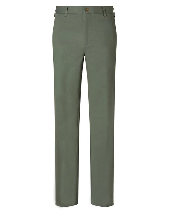 Flat Front 4-Way Stretch Chino Trousers Cashew - Image 10