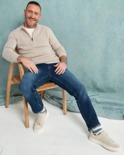 Ultimate 4-Way Stretch Straight Fit Jeans True Blue