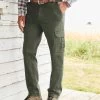 Stretch Cargo Trousers Deep Green