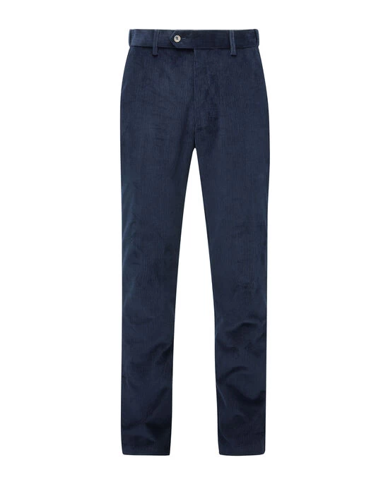 Flat Front Cord Trousers Mustard - Image 6