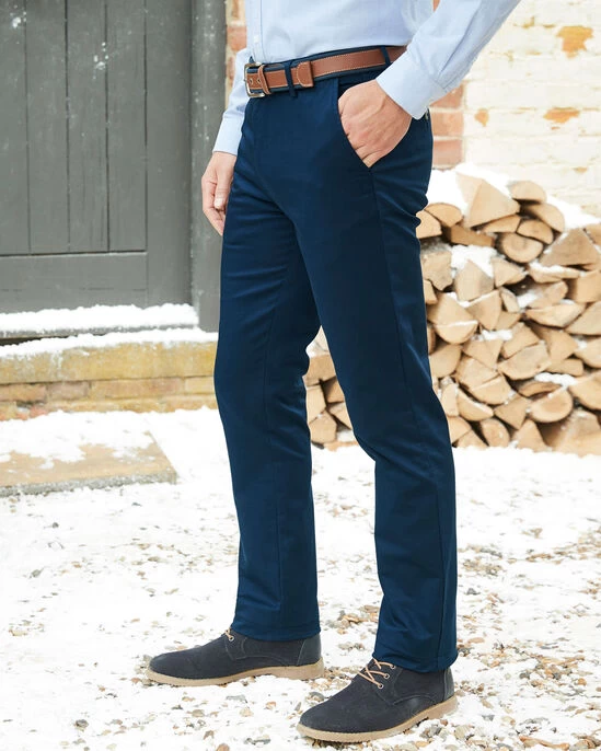 Stretch Chino Trousers Mink - Image 4