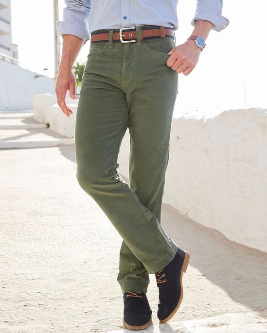 Stretch Cord Jeans Slate Blue - Image 8