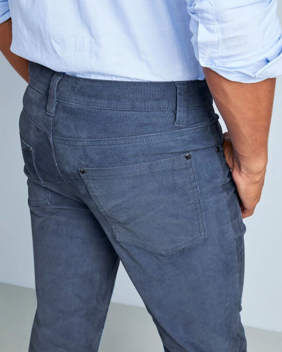 Stretch Cord Jeans Slate Blue - Image 3