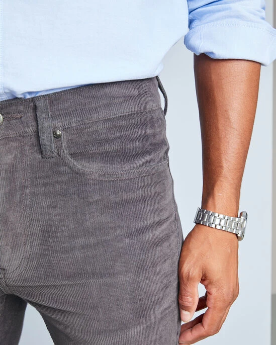 Stretch Cord Jeans Slate Blue - Image 5