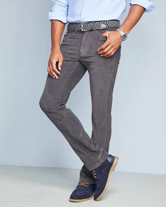 Stretch Cord Jeans Slate Blue - Image 4